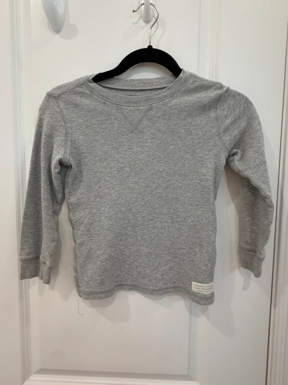 Carter gray long sleeve shirt ribbed size 3
